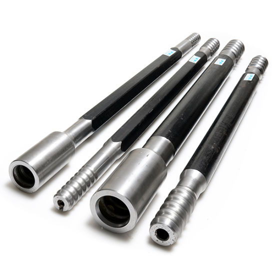 R25 R32 R38 T38 T45 T51 Tapered Threaded Rod And Bits Rock Steel Drill Rod