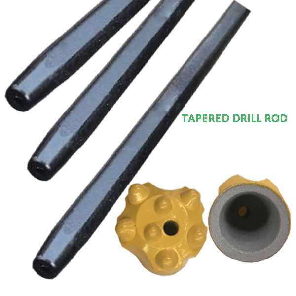 7 11 12 Degree Tapered Drill Rod With Hexagonal Steel Length Small
